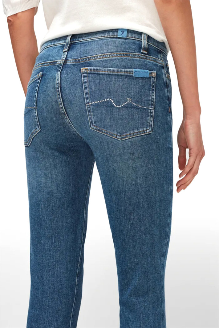 SEVEN FOR ALL MANKIND Seven for all Mankind Skinny jeans slim illusion glitter on back light Blue