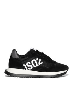 DSQUARED2 Dsquared2 runner met merknaam zijkant Zwart