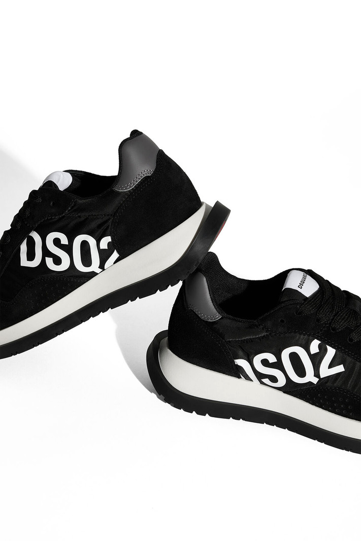 DSQUARED2 Dsquared2 runner met merknaam zijkant Zwart