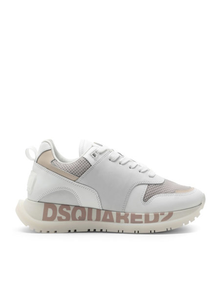 DSQUARED2 Dsquared2 runner pink branding on sole White