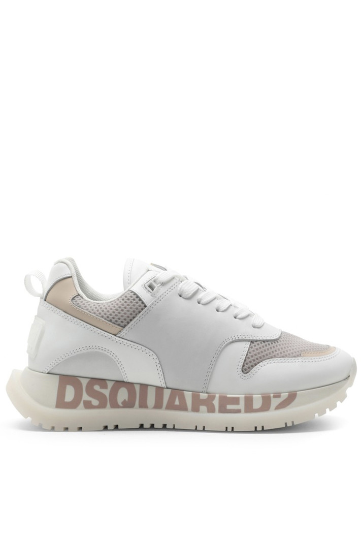 DSQUARED2 Dsquared2 runner pink branding on sole White