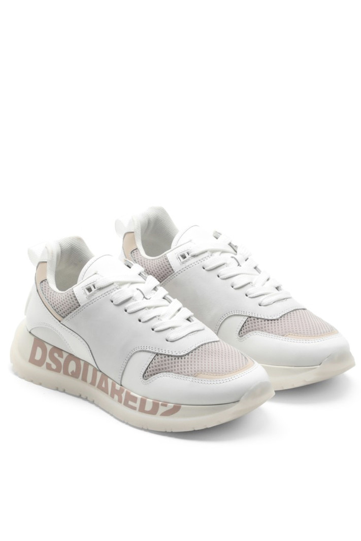 DSQUARED2 Dsquared2 runner  roze merknaam op zool Wit