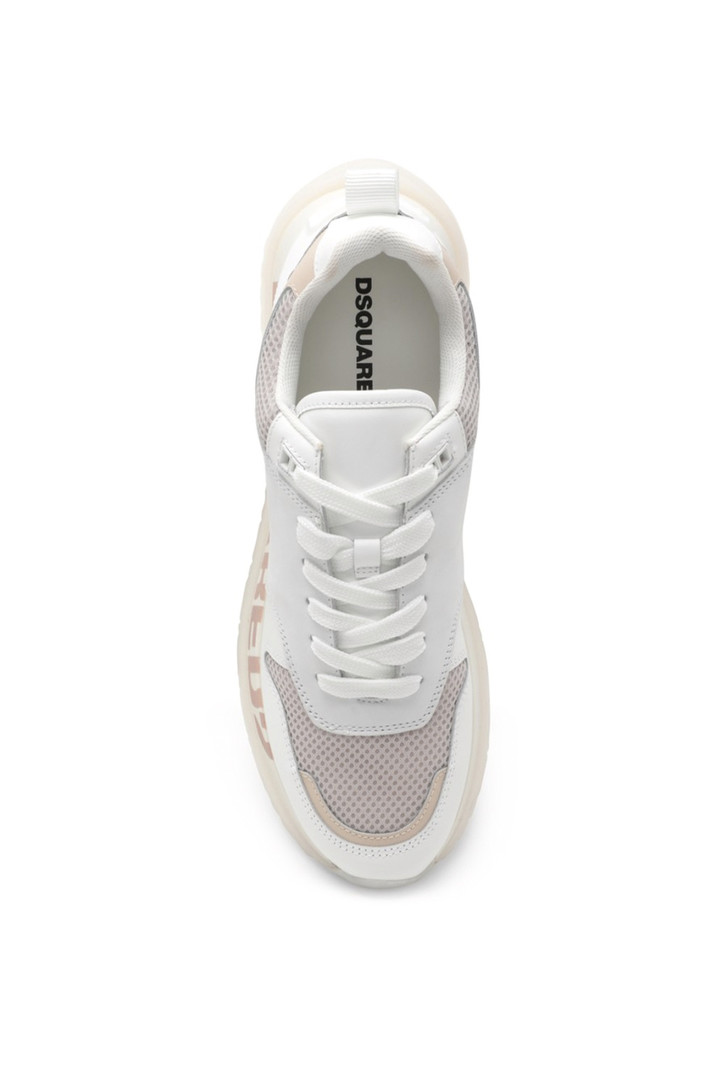 DSQUARED2 Dsquared2 runner pink branding on sole White