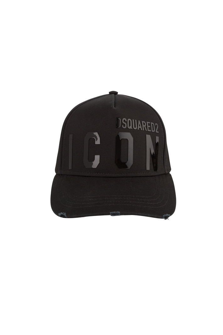 DSQUARED2 Dsquaered2 cap laminated ICON and on back dean & dan Caten Black