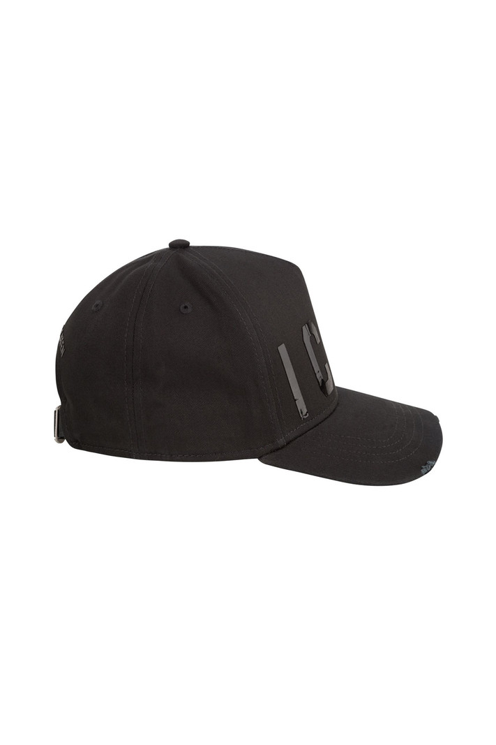 DSQUARED2 Dsquaered2 cap laminated ICON and on back dean & dan Caten Black