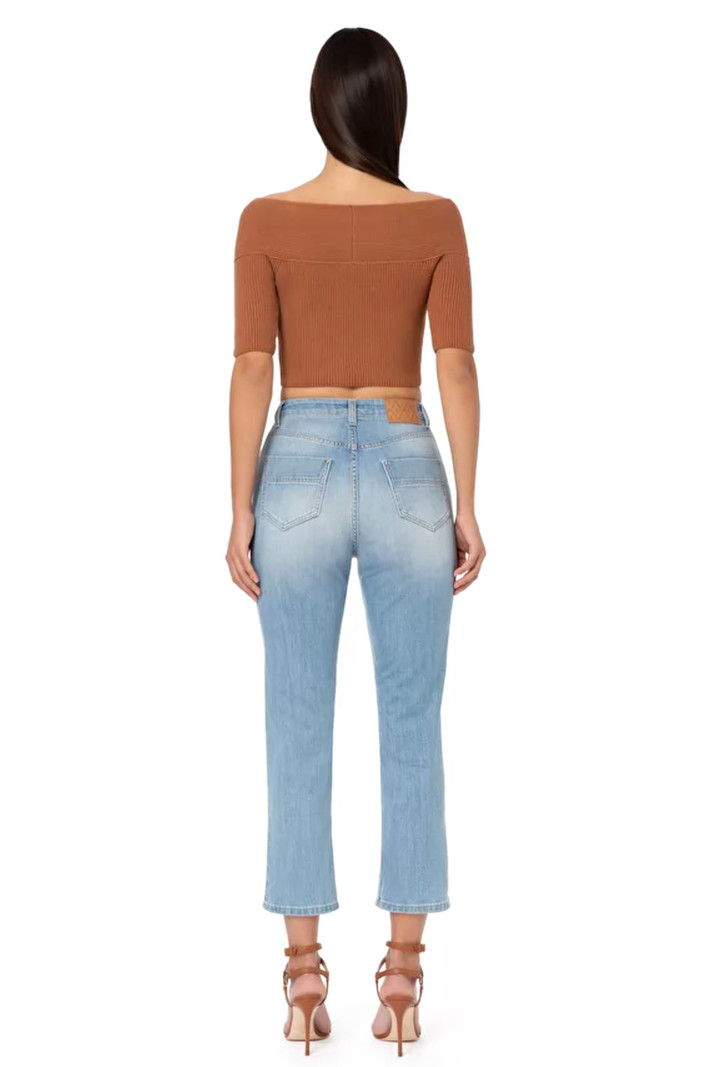 ELISABETTA FRANCHI Elisabetta Franchi jeans with chain light Blue