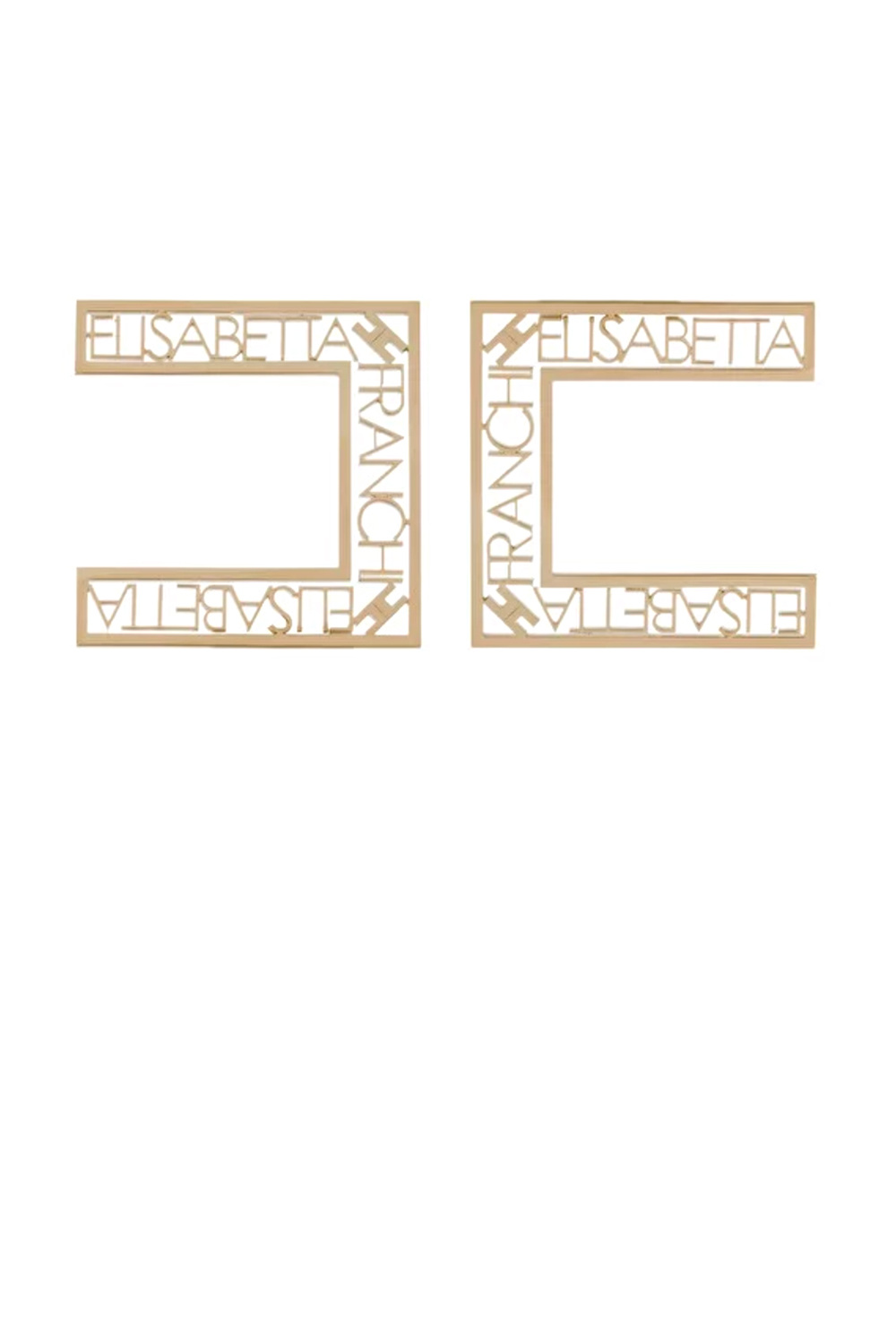 ELISABETTA FRANCHI Elisabetta Franchi earring square large butterfly Gold