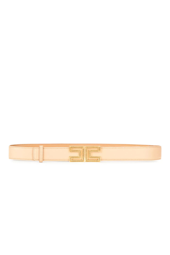 ELISABETTA FRANCHI Elisabetta Franchi belt chain in logo processed Nude / Beige