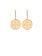 ELISABETTA FRANCHI Elisabetta Franchi stitch earrings with coin butterfly Gold