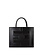 ELISABETTA FRANCHI Elisabetta Franchi leather bag shopper medium with suede logo Black