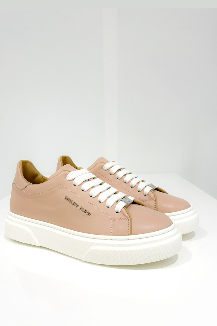 PHILIPP PLEIN Philipp Plein sneakers met zilver logo Nude / Roze