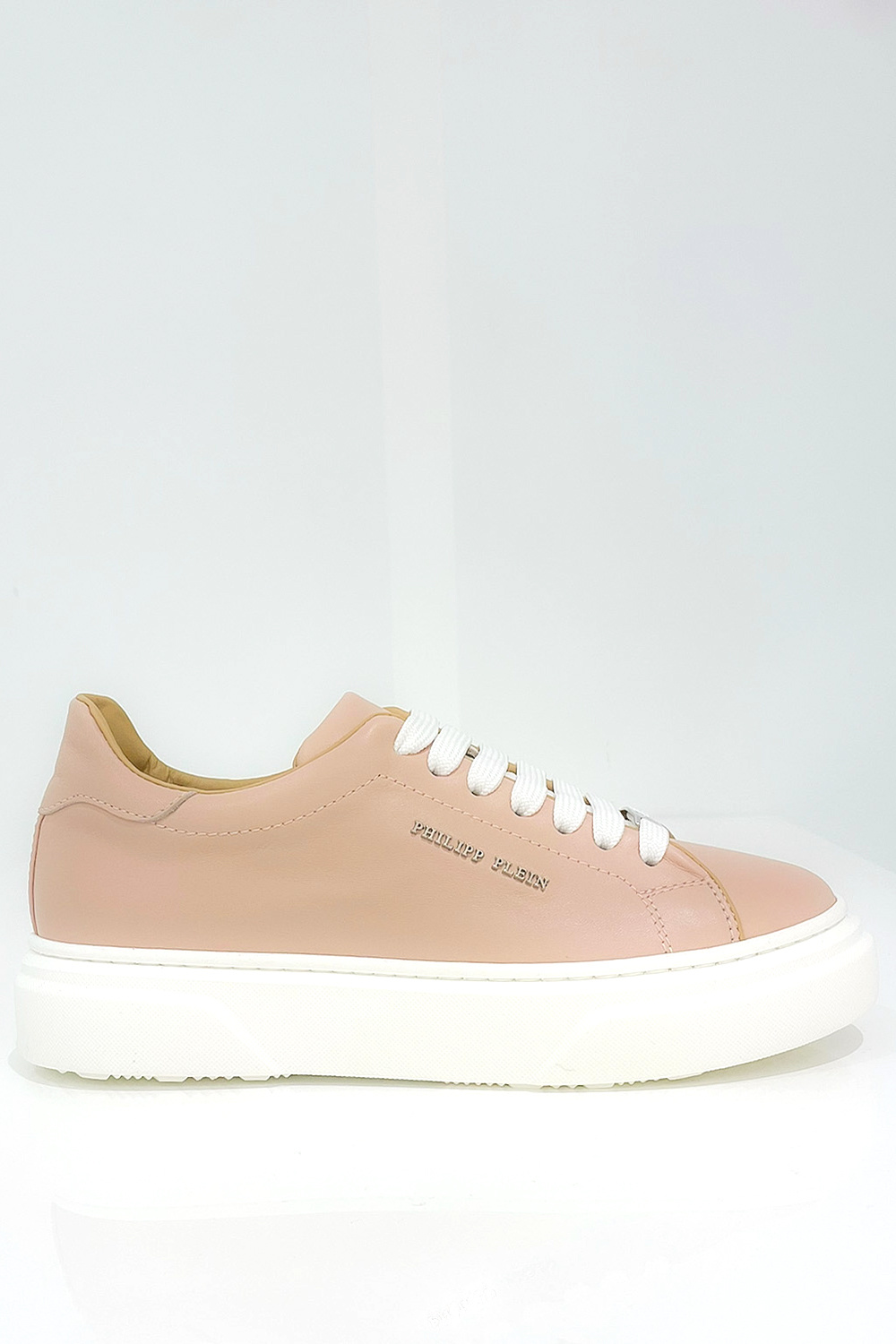 Z (S(UPER SALE Philipp Plein sneakers met zilver logo Nude / Roze