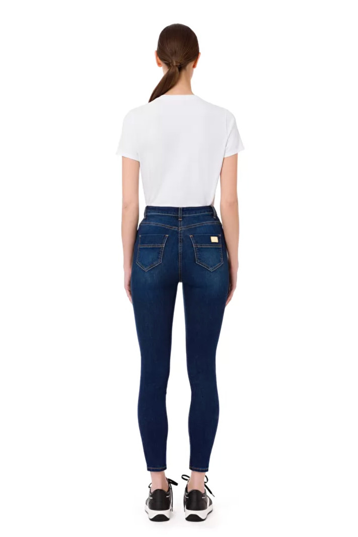 ELISABETTA FRANCHI Elisabetta Franchi Five-pocket skinny jeans Blauw