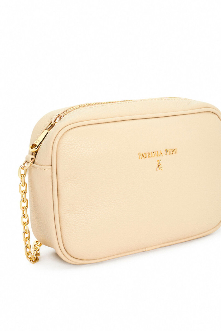 PATRIZIA PEPE Patrizia Pepe Small Camera Case crossbody bag Beige