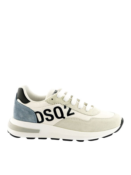 DSQUARED2 DSQUARED2 trainers logo and beige & grey details White