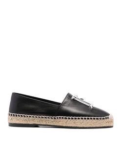 Z (S(UPER SALE Dsquared2 espadrilles silver D2 logo Black