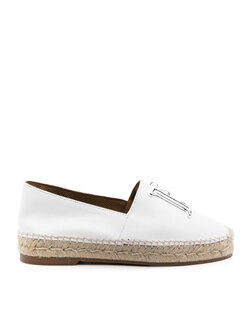 DSQUARED2 Dsquared2 espadrilles zilveren D2 logo Wit