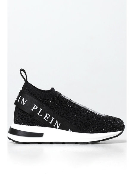 PHILIPP PLEIN PHILIPP PLEIN sock sneakers with glitter Black