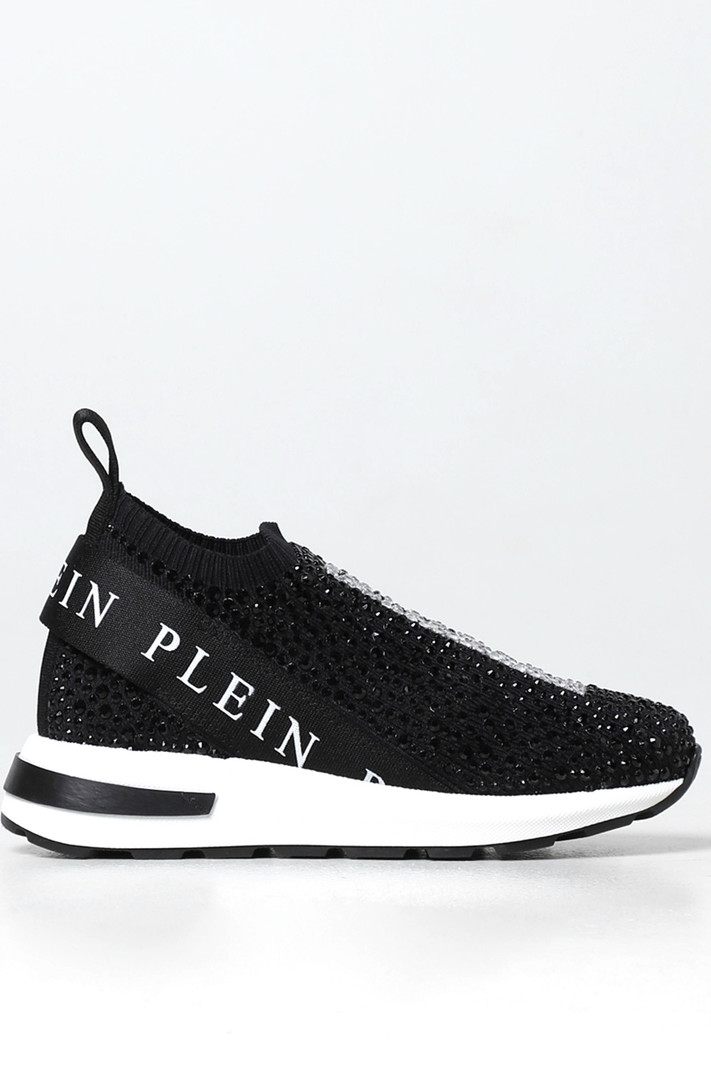 PHILIPP PLEIN PHILIPP PLEIN sok sneakers met glitters Zwart