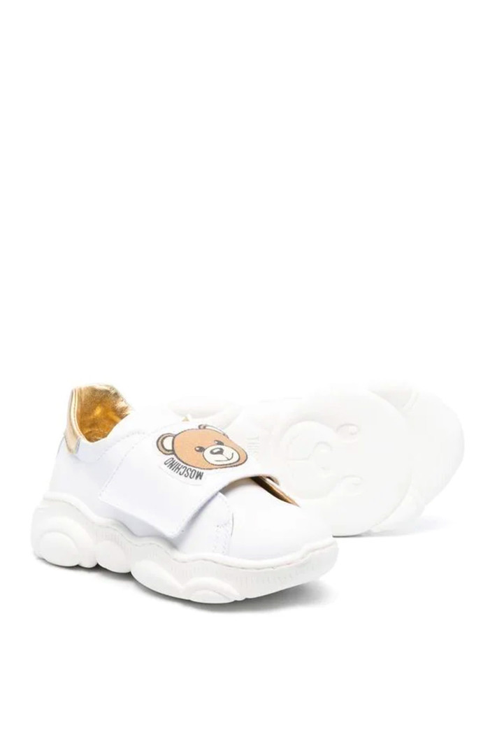 MOSCHINO + Kids Moschino unisex KIDS sneakers sneakers beertje & bij Wit