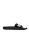 MOSCHINO + Kids Moschino slipper white name logo Black