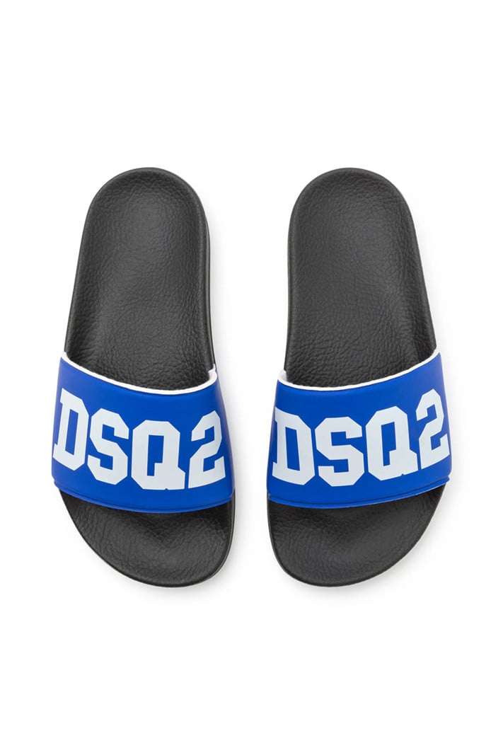 DSQUARED2 Dsquared2 badslipper Blauw