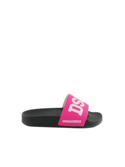 Dsquared2 KIDS badslipper fuschia Roze