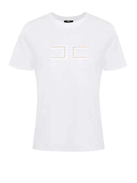 ELISABETTA FRANCHI Elisabetta Franchi tshirt with logo White