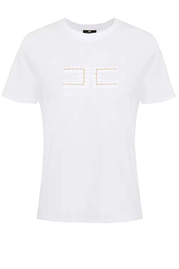 ELISABETTA FRANCHI Elisabetta Franchi tshirt met logo Wit