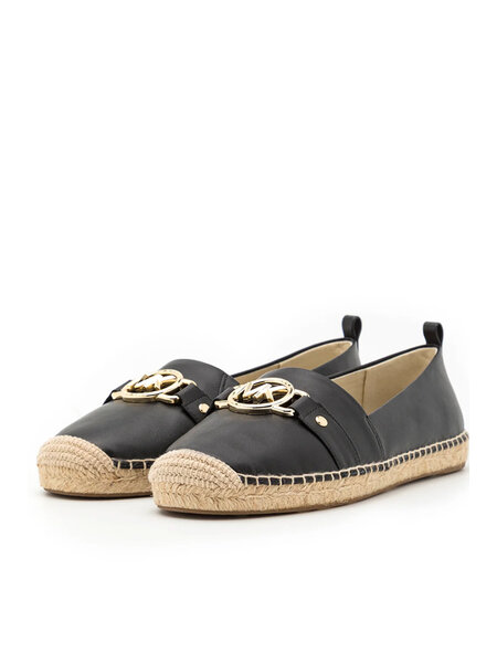 MICHAEL KORS Michael Kors Rory Espadrilles with gold logo Black