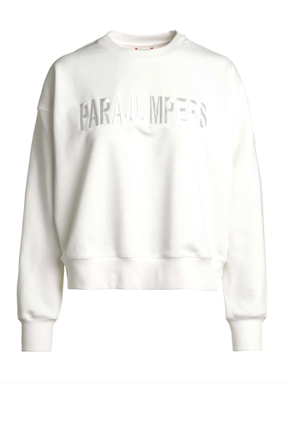 Parajumpers Taped Logo White Sweatshirt