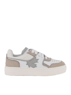 DSQUARED2 Dsquared2 sneaker beige / grijs details Wit
