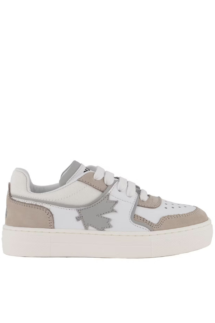 DSQUARED2 Dsquared2 sneaker beige / grijs details Wit