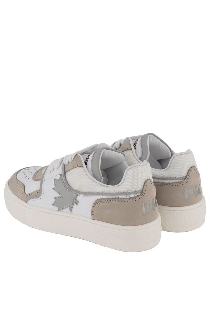 DSQUARED2 Dsquared2 sneaker beige / grijs details Wit