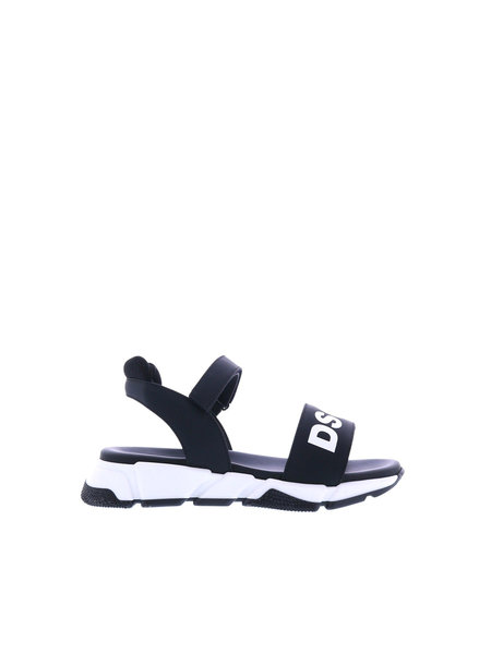 DSQUARED2 Dsquared2 KIDS sandals with white lettering Black