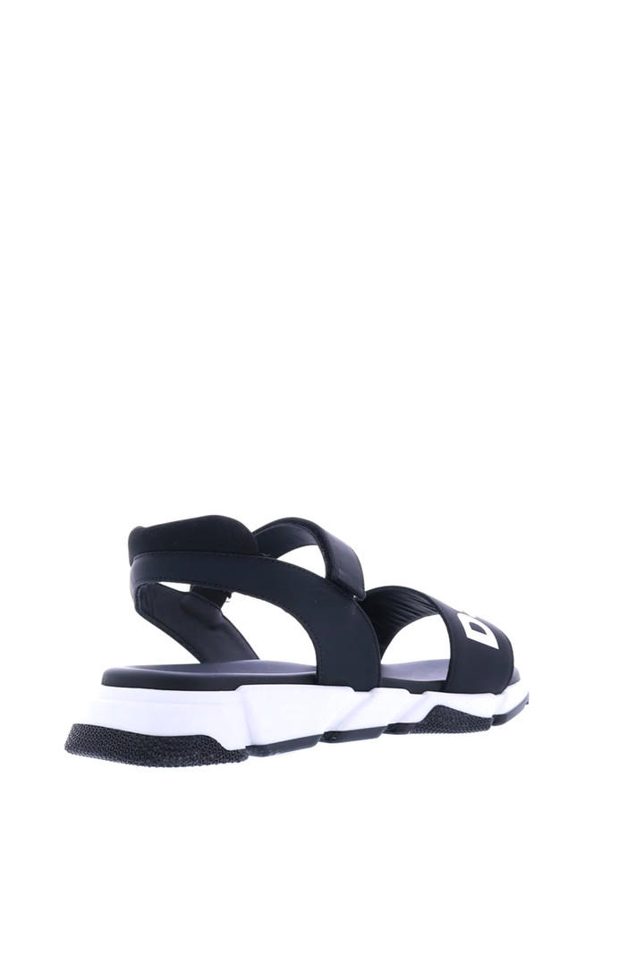 DSQUARED2 Dsquared2 KIDS sandalen met witte letters Zwart