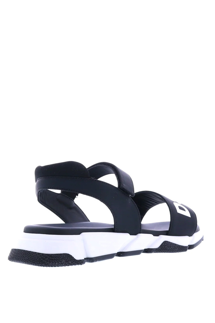 DSQUARED2 Dsquared2 sandalen met witte letters Zwart