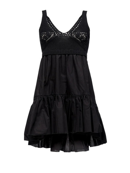 PINKO Pinko Tricot and poplin dress Black