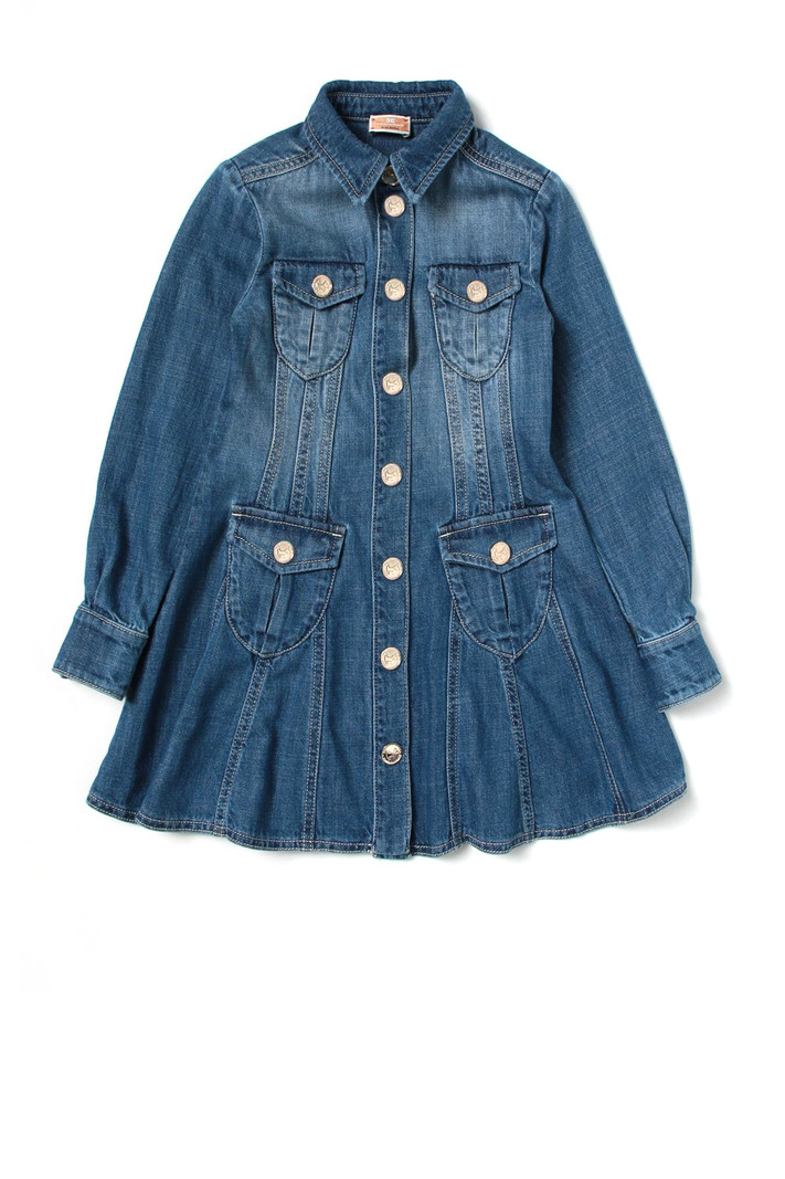 ELISABETTA FRANCHI Junior la Mia Bambina Elisabetta Franchi la Mia Bambina denim jurk Blauw