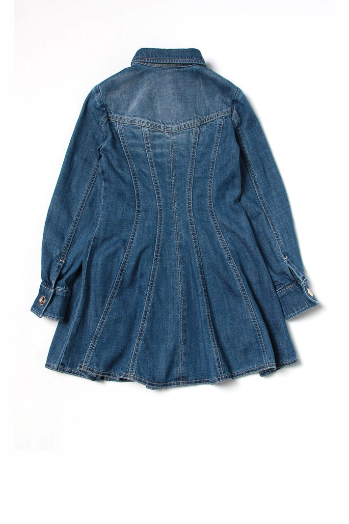 ELISABETTA FRANCHI Junior la Mia Bambina Elisabetta Franchi la Mia Bambina denim dress Blue