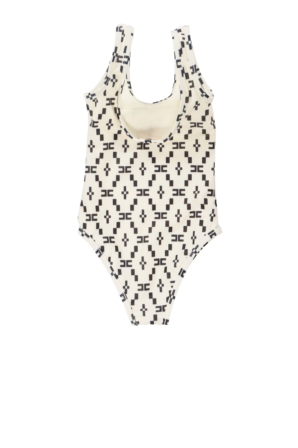 Z (S(UPER SALE Elisabetta Franchi La Mia Bambina swimwear with logo cream White