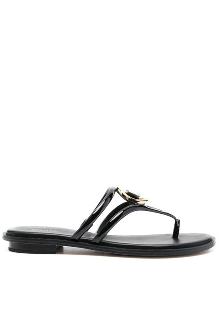 MICHAEL KORS Michael Kors Hampton flat sandal Zwart  ( valt een halve maat groter uit )