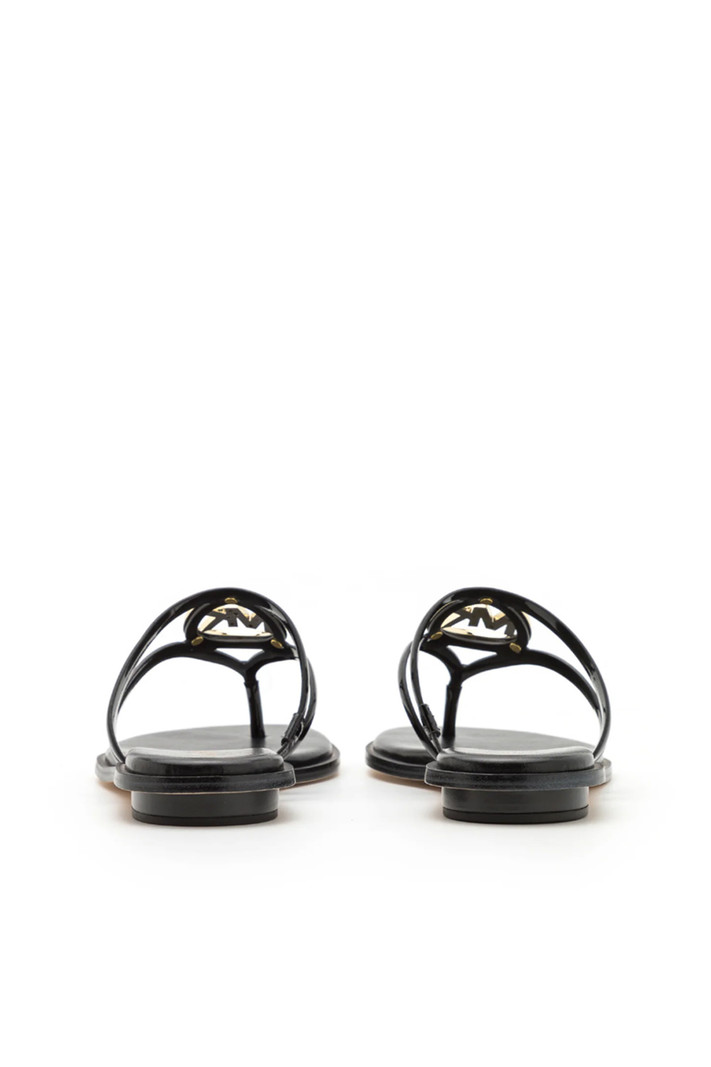 MICHAEL KORS Michael Kors Hampton flat sandal Zwart  ( valt een halve maat groter uit )