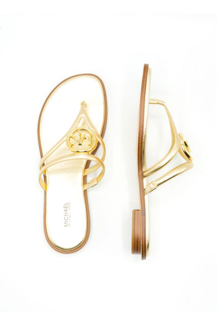 MICHAEL KORS Michael Kors Hampton flat sandal Gold