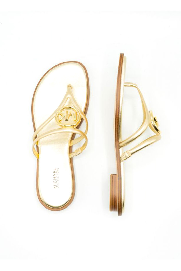 MICHAEL KORS Michael Kors Hampton flat sandal Goud