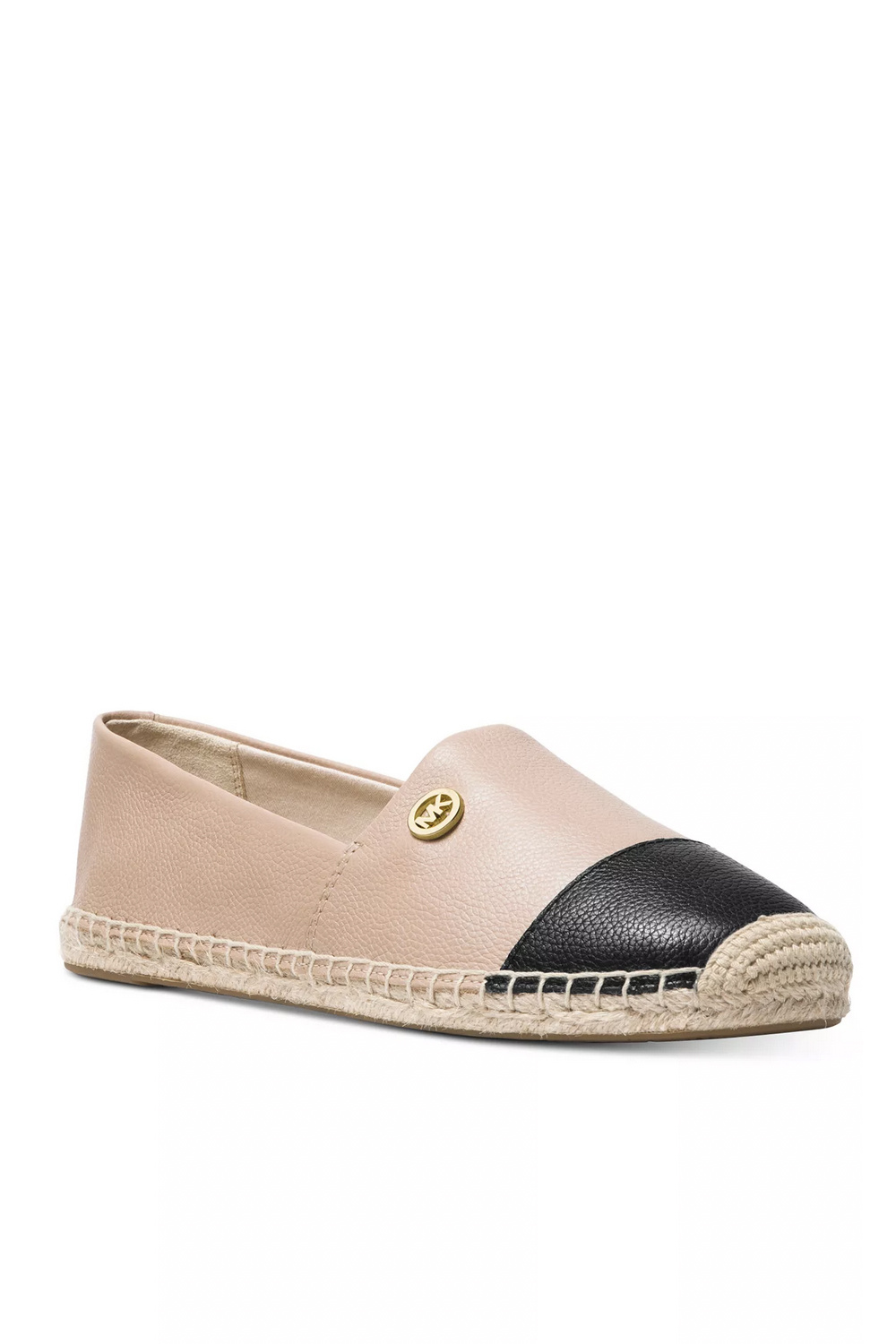 Z (S(UPER SALE Michael Kors loafer / espadrilles kendrick toe cap Nude / Zwart ( valt een halve / hele maat groter uit )
