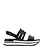 HOGAN sandaal H257 H222 sandalo fascia Zwart ( vallen een halve maat tot 1 maat groter uit )