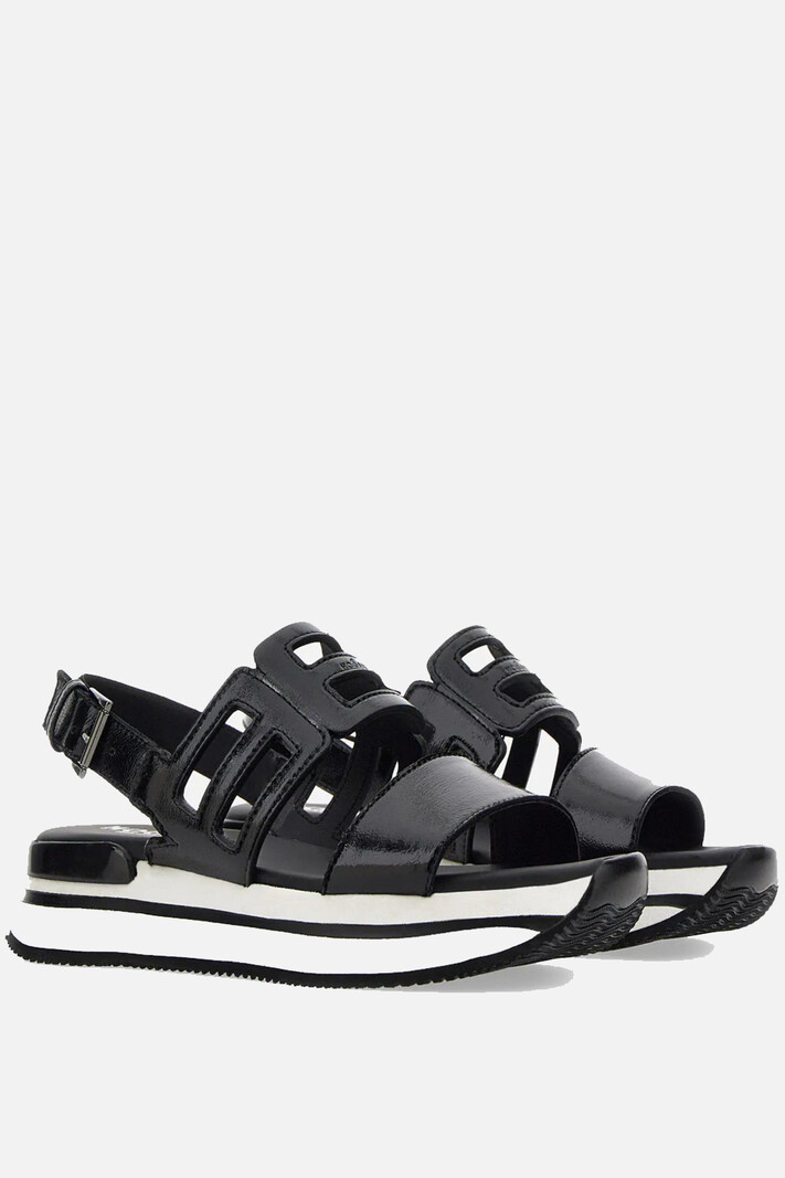 HOGAN Hogan sandal H257 H222 sandalo fascia Black