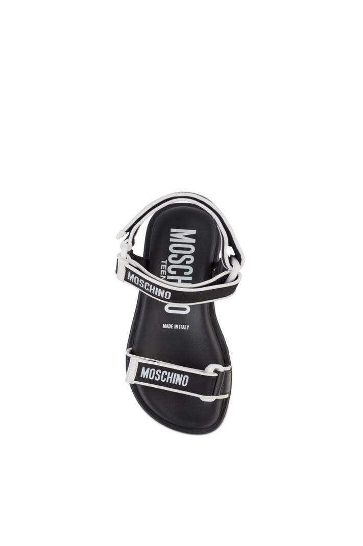 MOSCHINO + Kids Moschino KIDS sandaal met klittenband Zwart