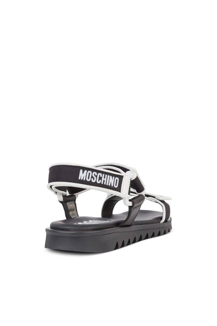 MOSCHINO + Kids Moschino KIDS sandaal met klittenband Zwart